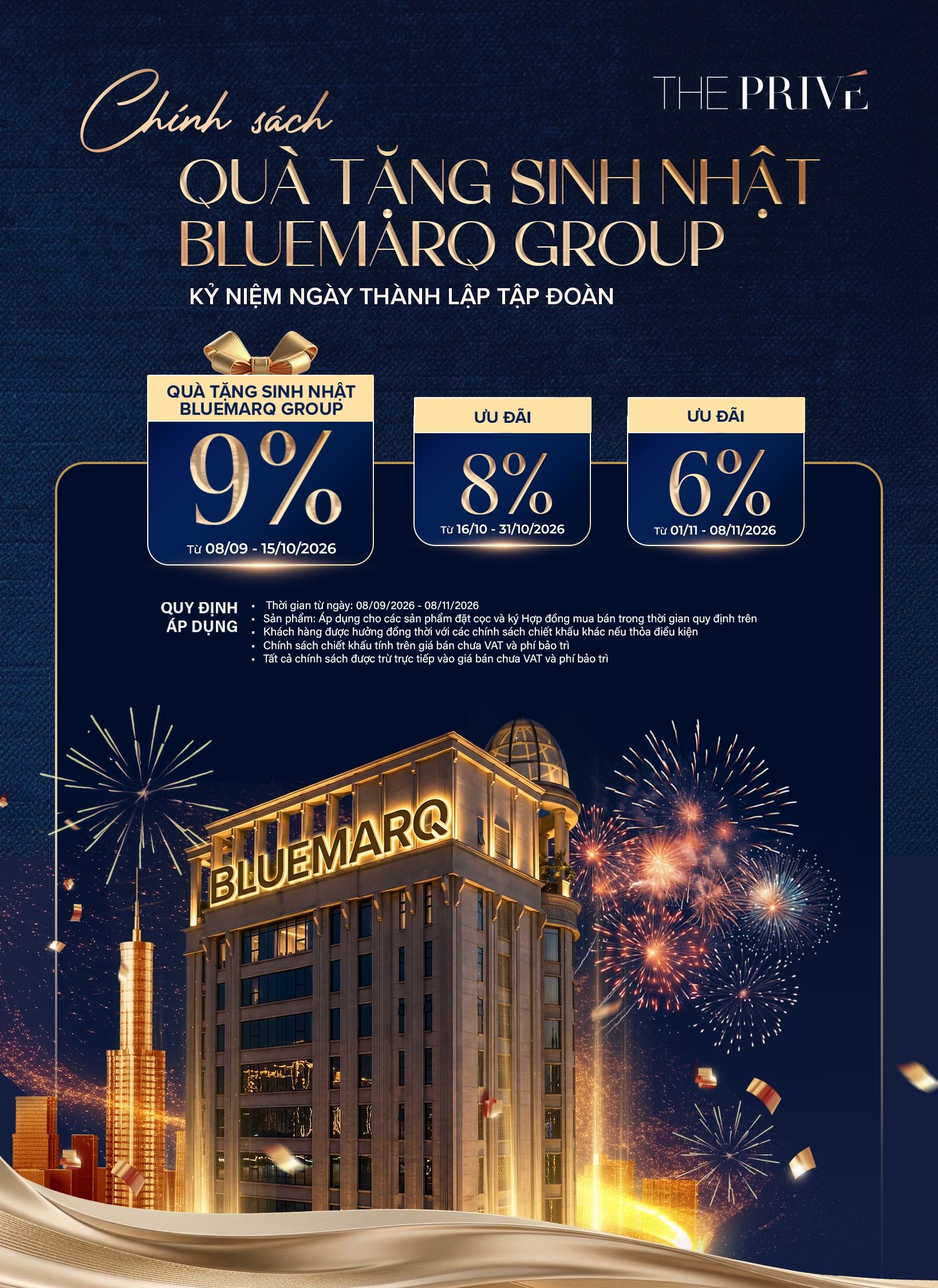 Quà tặng sinh nhật tập đoàn Bluemarq Group