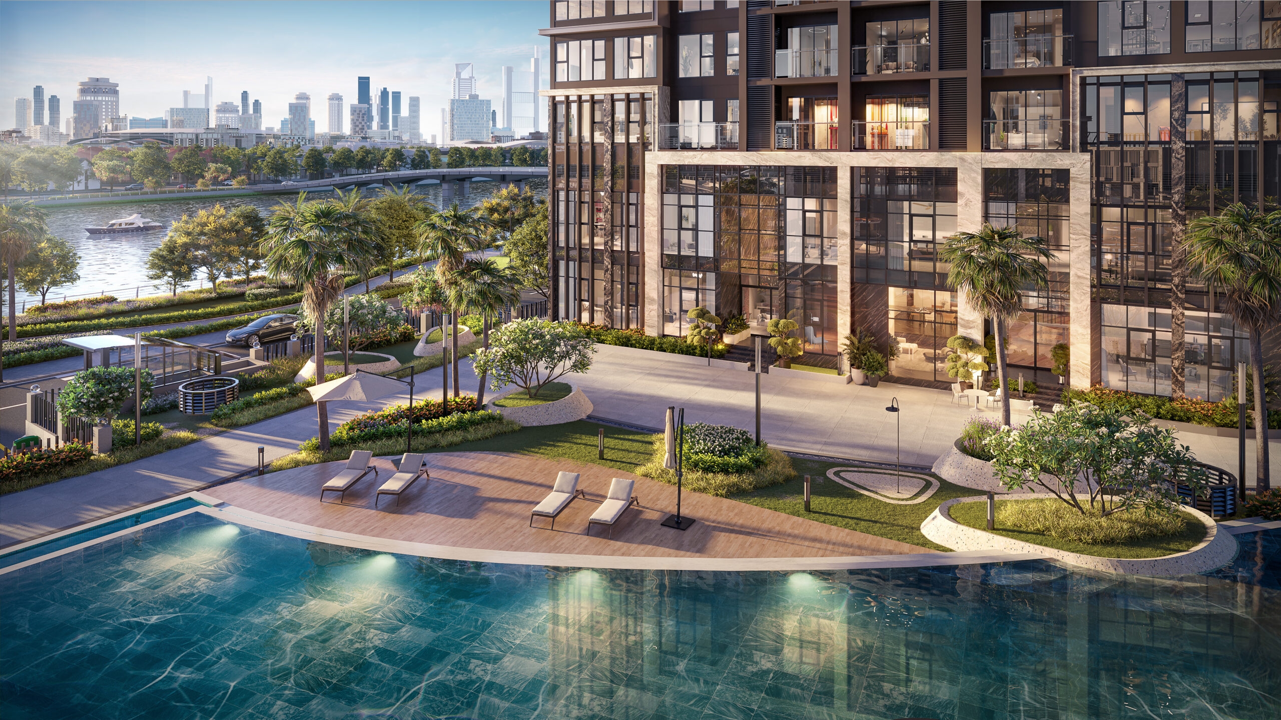 Hồ bơi tại The Privé